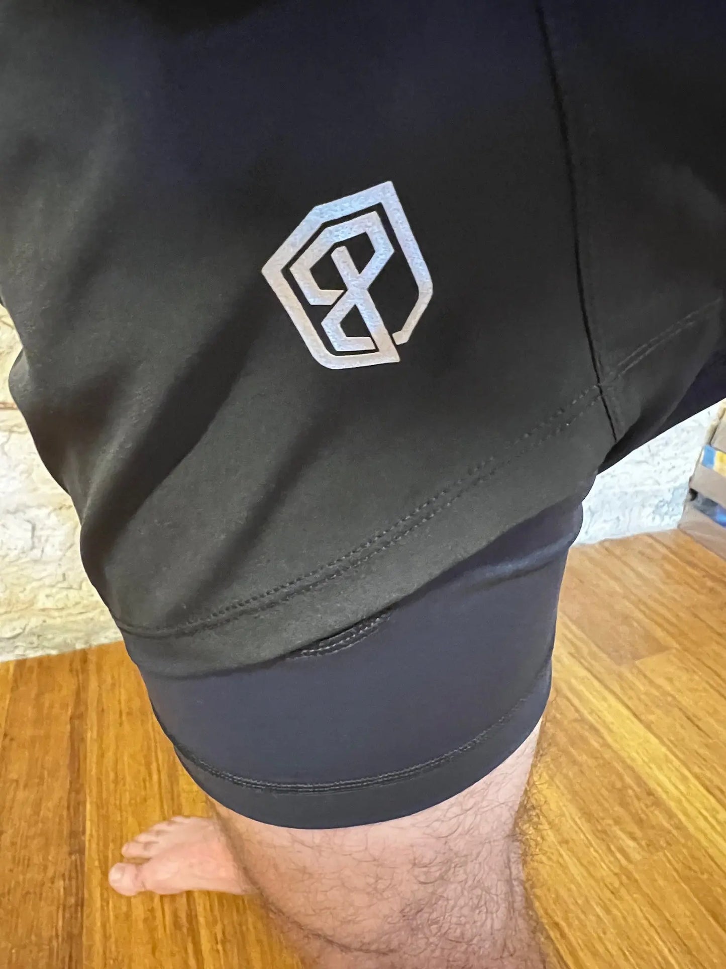 Versatile Short w/ Compression 9"(Black) The Rooted Soul Wellness Co.