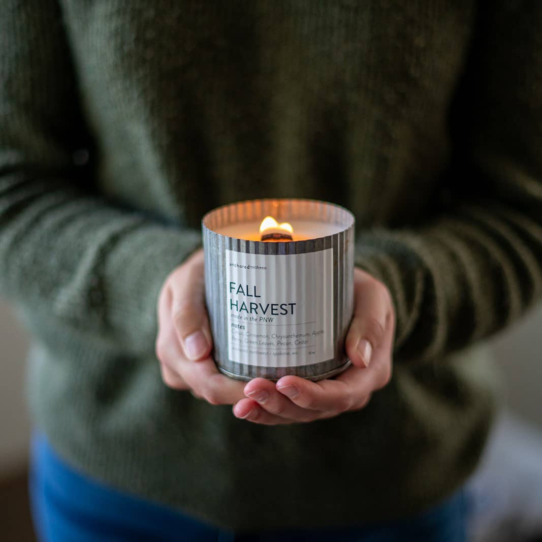 Bookworm Rustic Vintage Farmhouse Wood Wick Candle