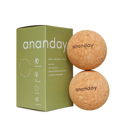 Cork Massage Ball Set by Ananday The Rooted Soul Wellness Co.