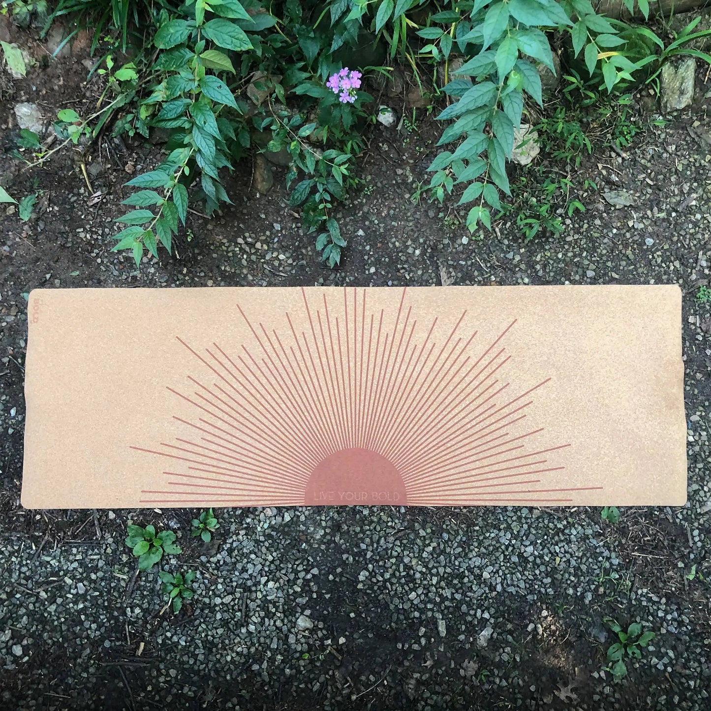 Cork Non-Slip Yoga Mat - Rising Sun The Rooted Soul Wellness Co.