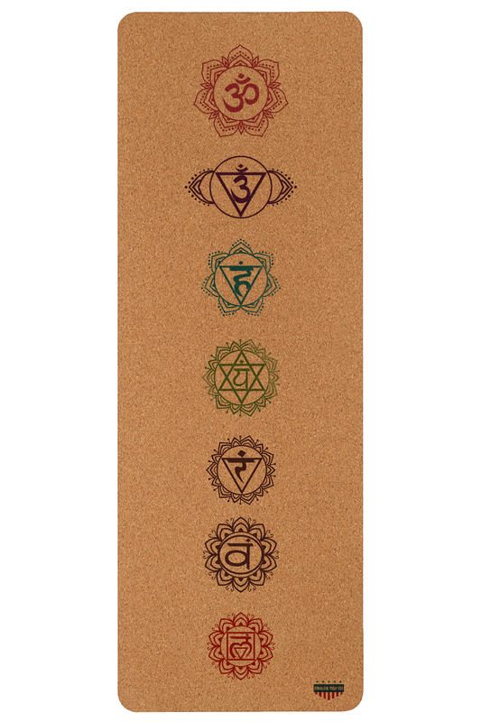 Himalaya Yoga USA - Chakras Cork Yoga Mat