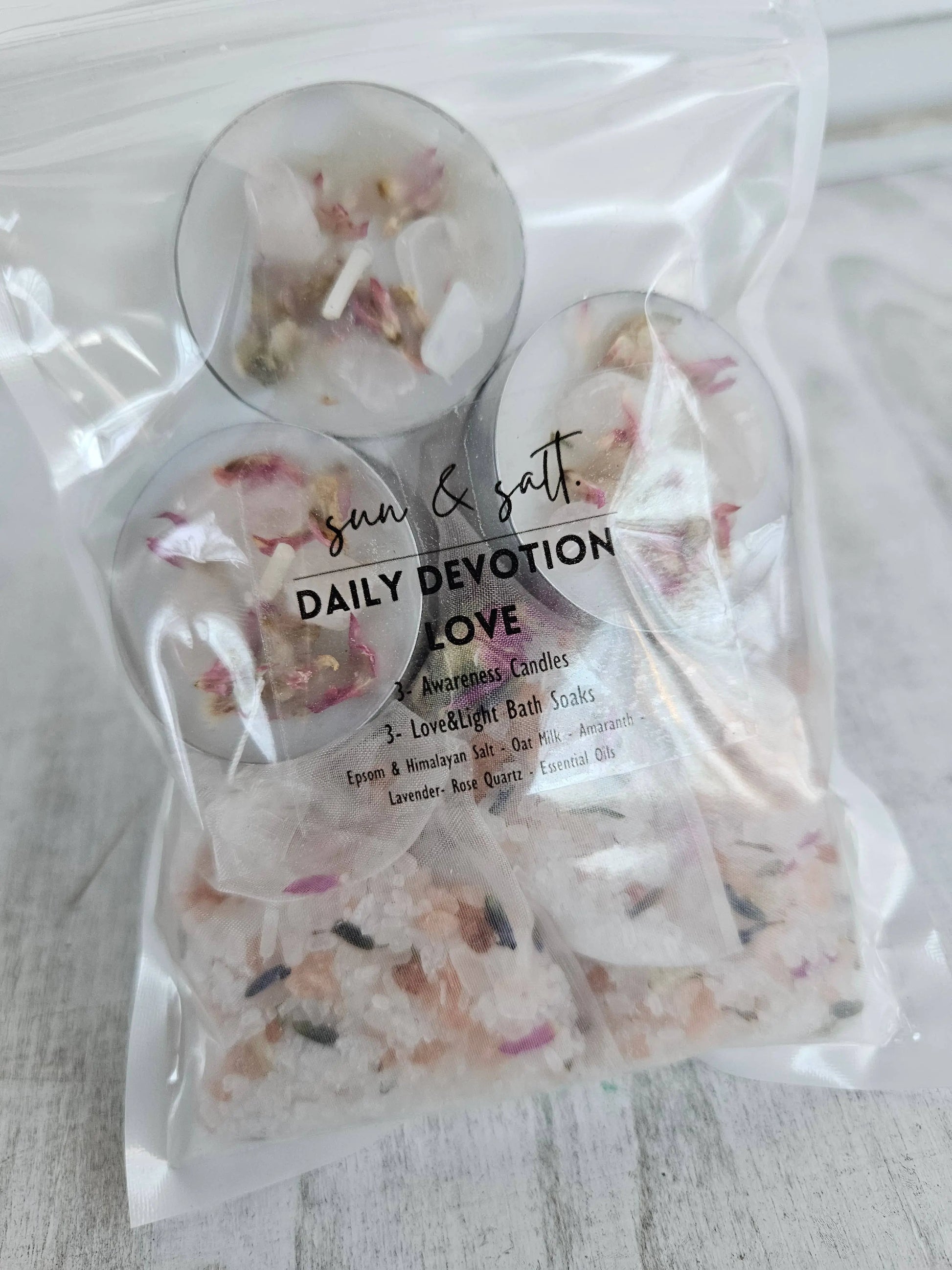 Lux&Lou - Daily Devotional - Love - Bath Kit - Bath Soak - Bath Salt Lux & Lou