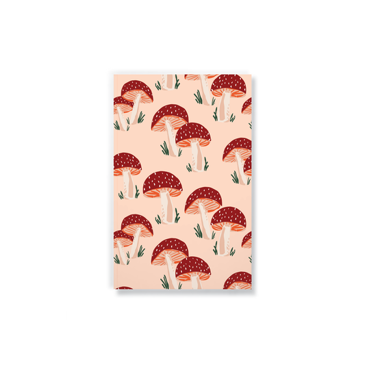 Denik - Peach Mushrooms Classic Layflat Journal Notebook