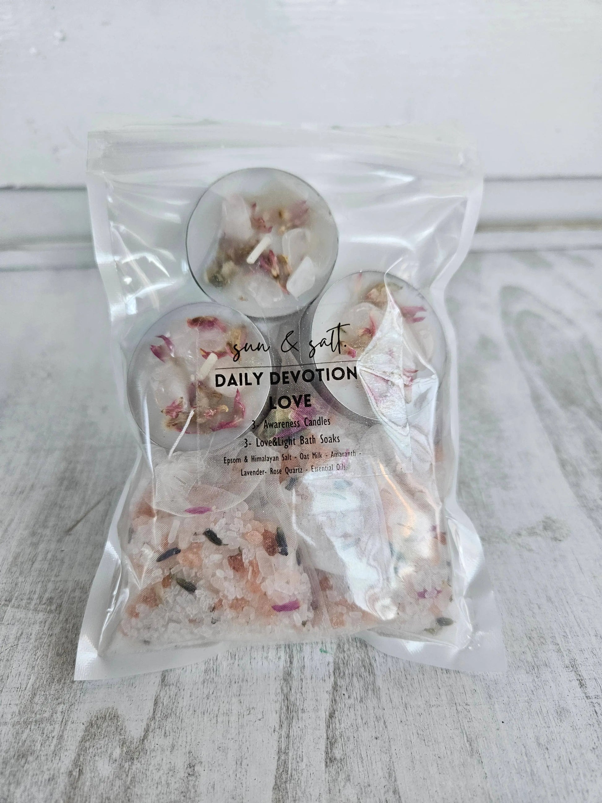 Lux&Lou - Daily Devotional - Love - Bath Kit - Bath Soak - Bath Salt Lux & Lou