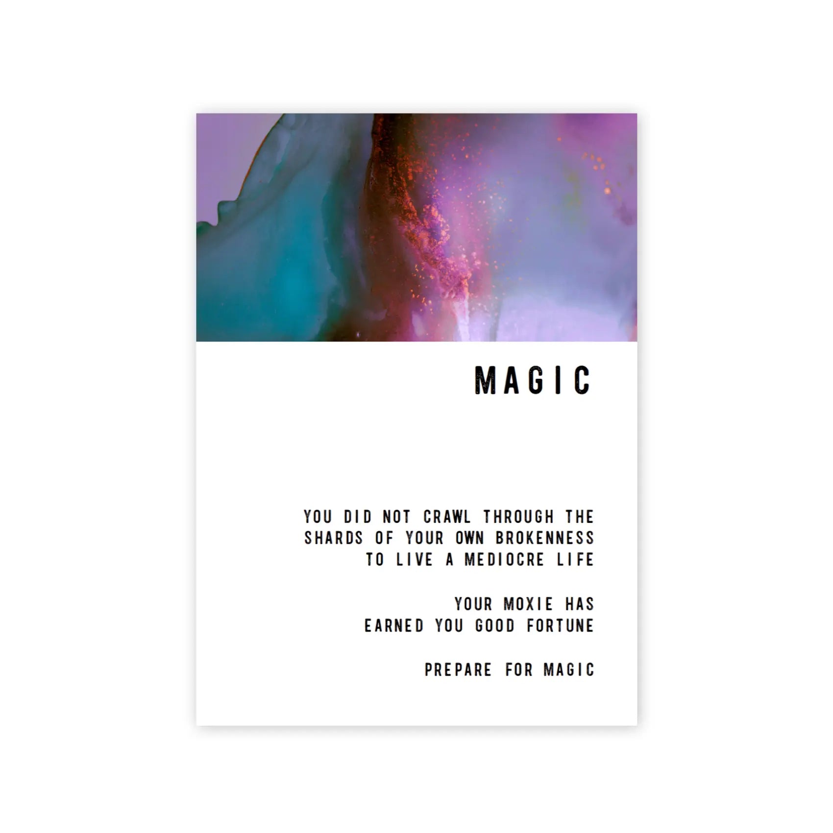 Magic Greeting Card warm human